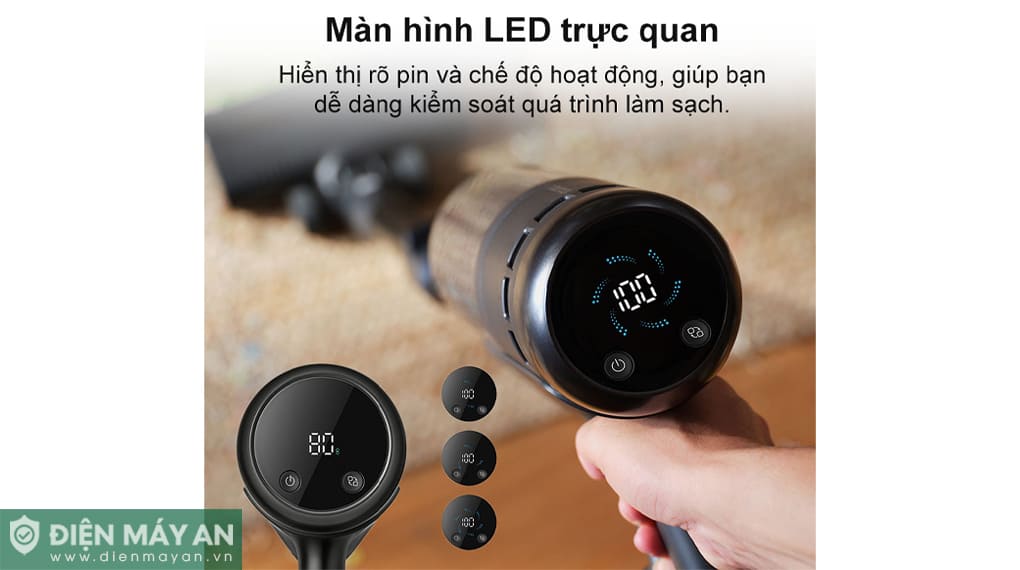 Máy hút bụi cầm tay Roborock H60 Ultra - Đen